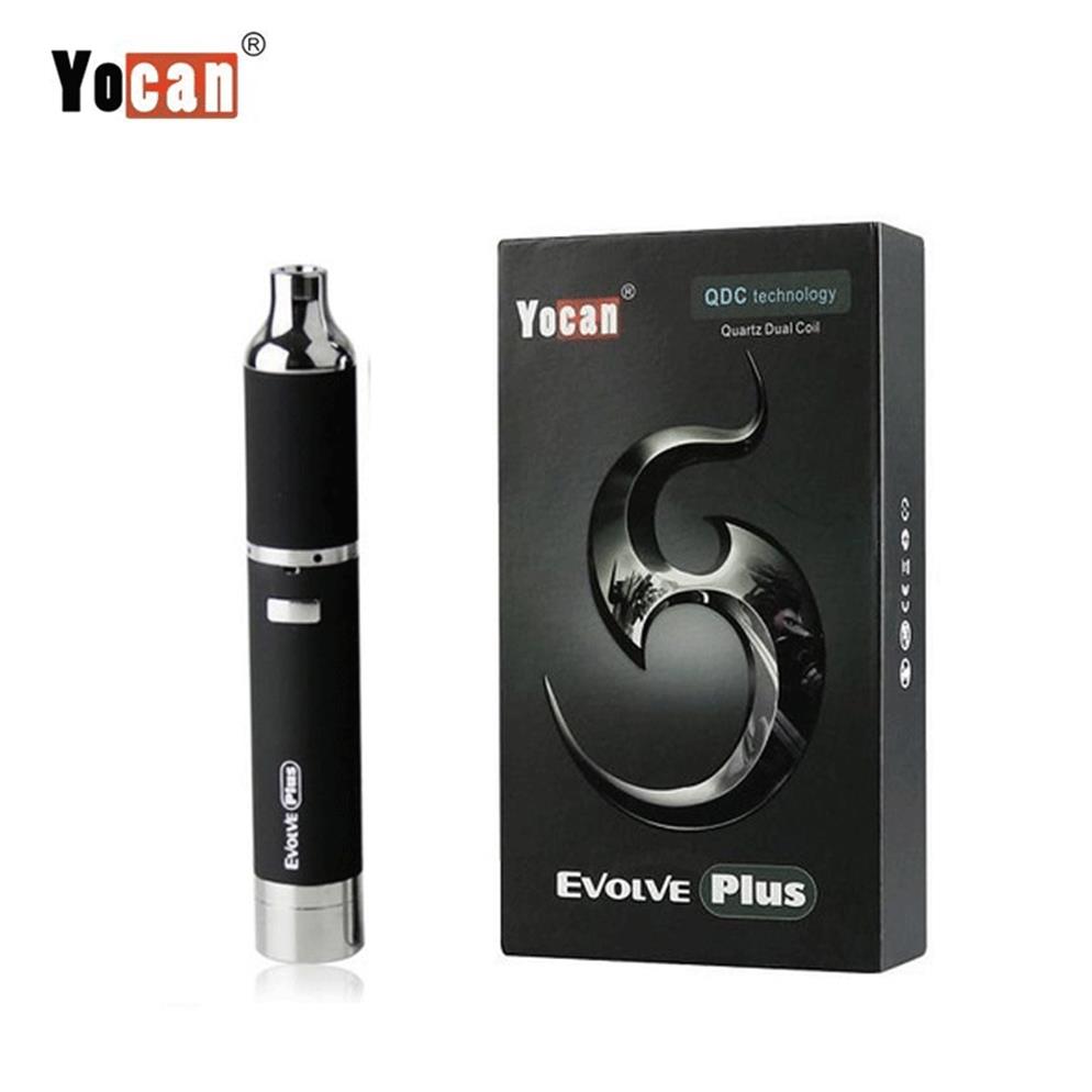 

1PC Original Yocan Evolve Plus Dab Wax Vape Pen Kit with 1100mAh Battery QDC Coils Thick Oil Herbal XL E Cigarette Dry Herb Vapori225Z, Blue