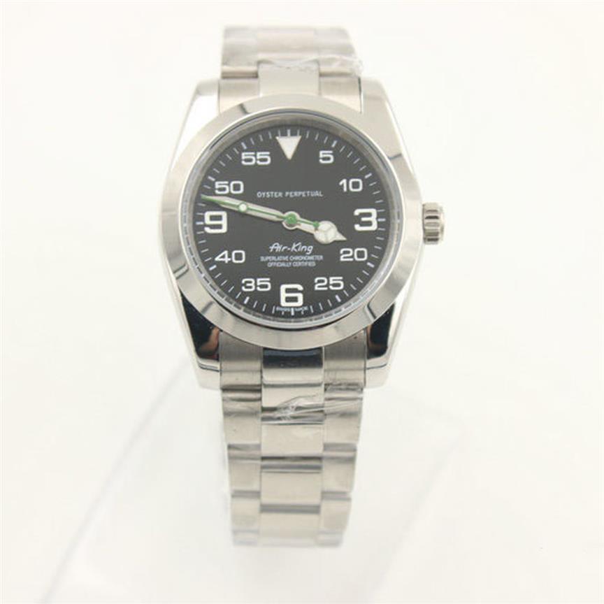 

Top Two Szie Mens Mechanical Stainless Steel Automatic Movement AIR KING Watch Sports Self-wind Watches Spors Designer Wristwatche226G, Use in old custo mers increase