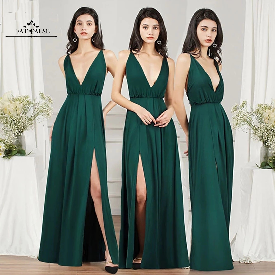 

Women Casual Dress Sexy Green Criss-cross Straps Beach Summer High Slit Backless Dress Elastic Waist Maxi Party Dresses cps3008