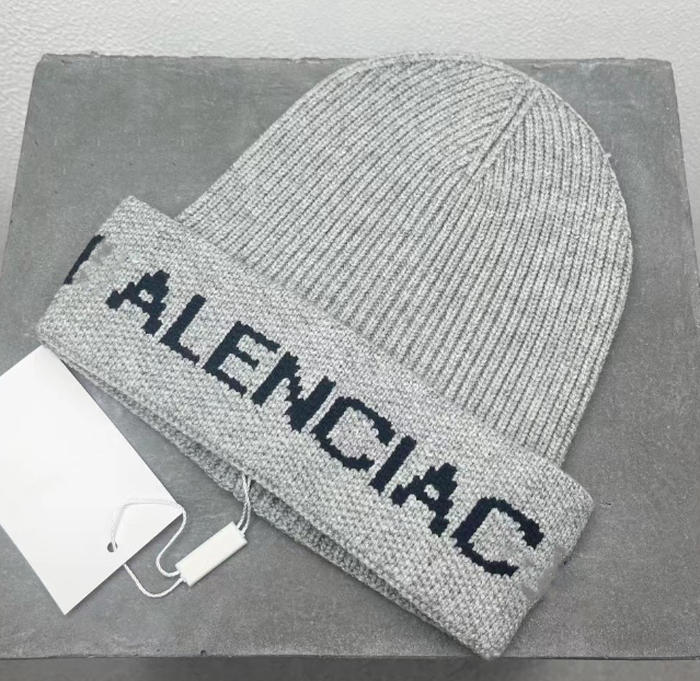 

Fashion American Beanie Retro Style Thick Needle Wool Knitted Hat Autumn and Winter Woolen Hats, As pic