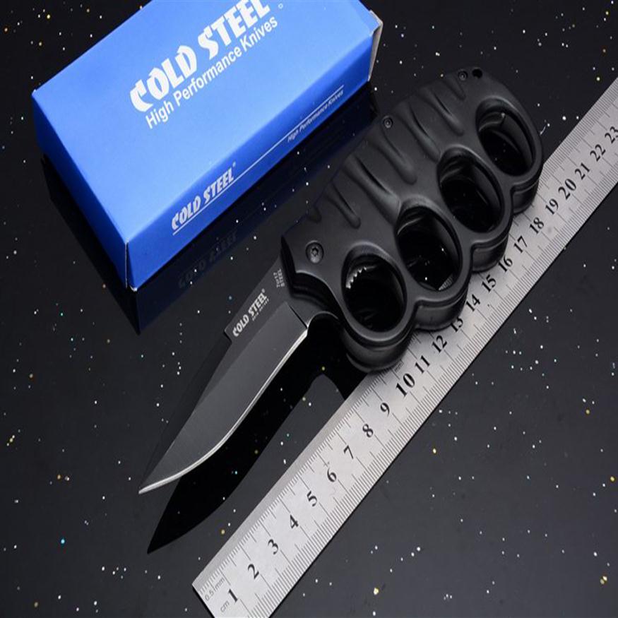 

Cold steel 219 Knuckle Duster pocket knife folding blade 7CR17Mov Blade Aluminum Handle hunting tactical camping knife knives with236H
