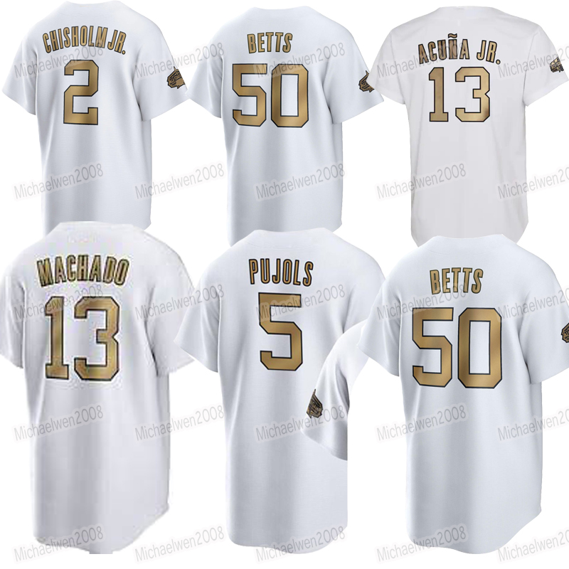 

Mookie Betts National League 2022 All Star Baseball Jersey Manny Machado Ronald Acuna Jr. Schwarber Pete Alonso Trea Turner Clayton Kershaw Juan Soto Goldschmidt, Men cool base(with patch)