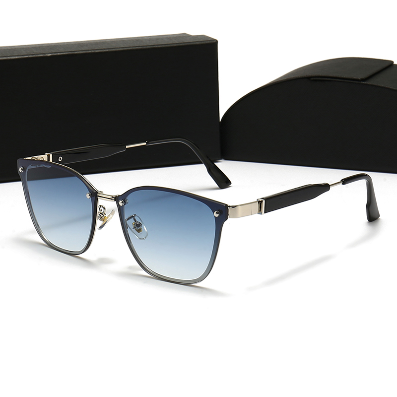 heatwave sunglasses woman for mens Trendy Oval Eyewear Mixed Metal Square wayfarer Classic style mens Fashion Anti ultraviolet beach luxury glass