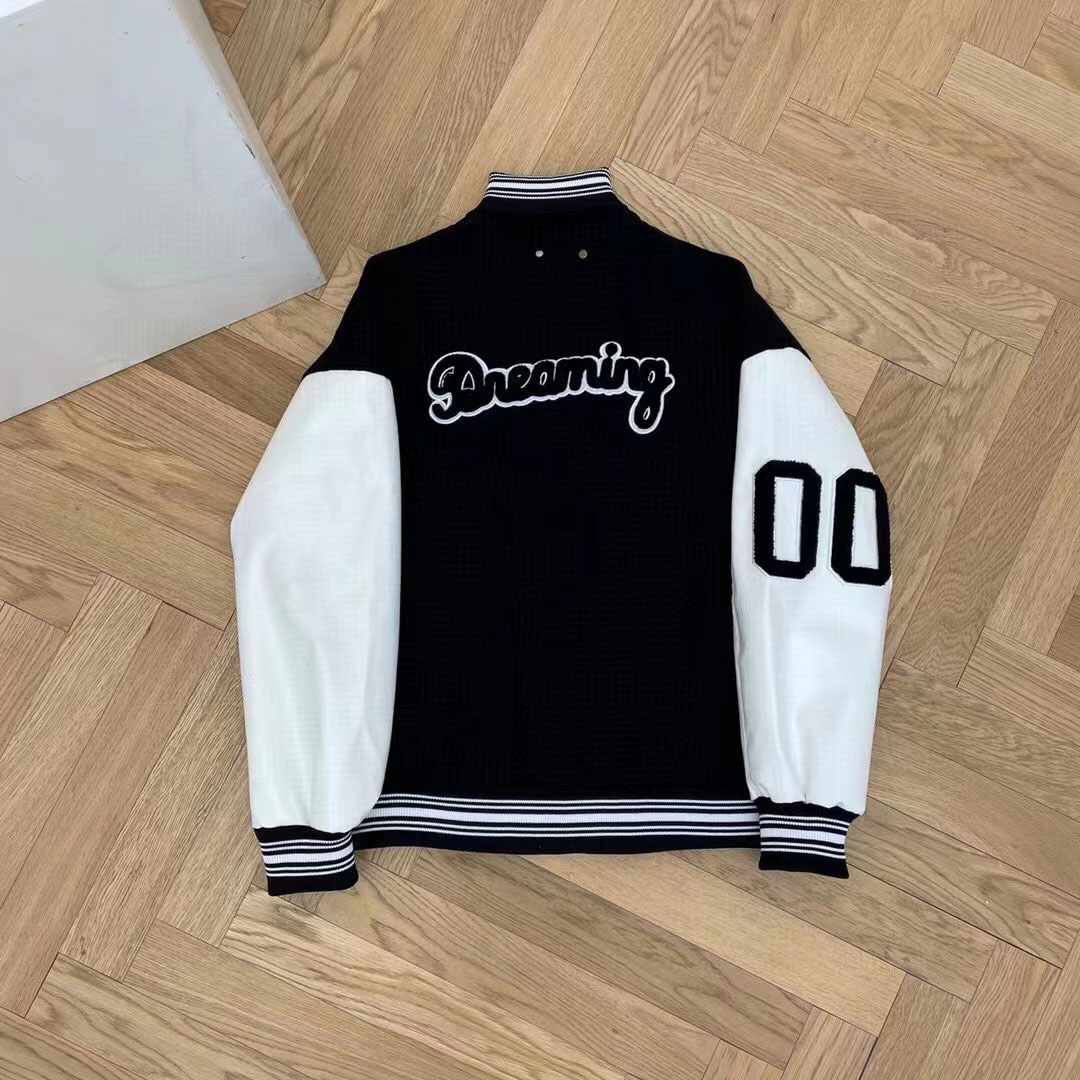 

New AOP jacquard letter knitted sweater in autumn / winter 2022acquard knitting machine e Custom jnlarged detail crew neck cotton rdE3w, Black