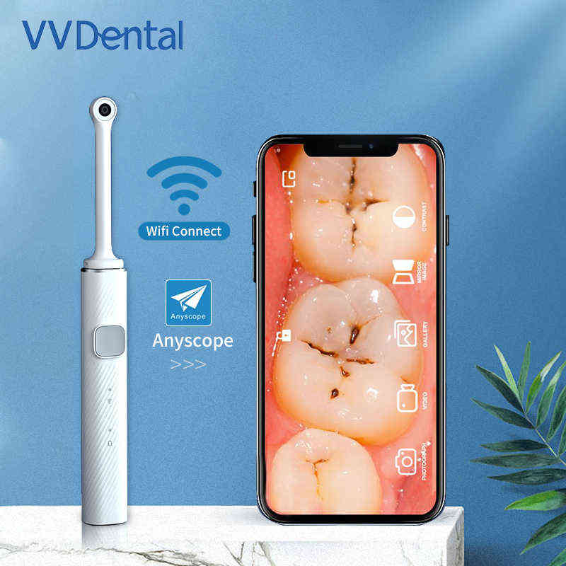 

VV WiFi wireless dental endoscope 8 LED lights oral camera HD video suitable for IOS Android examination 220615