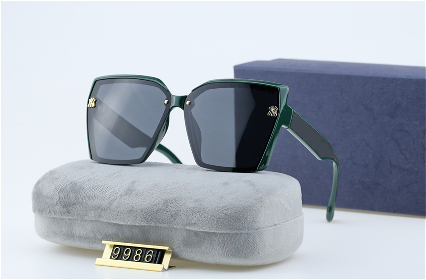Fashion design sunglasses men and women summer high-end sense new big face thin anti-ultraviolet face small polarized sunglasses