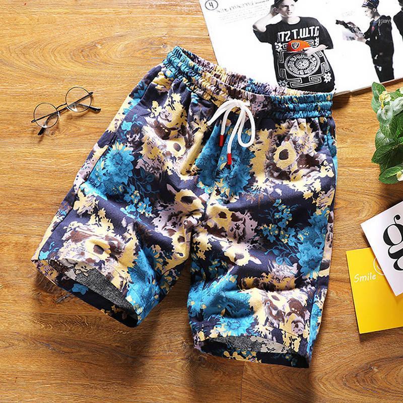 

Men's Beach Shorts Casual Linen Loose Bermuda Trousers Large Size -5xl Summer, Yellow camouflage