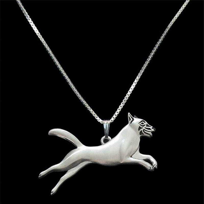 

Pendant Necklaces Metal Jewelry Lovers' Leaping Belgian Malinois Drop