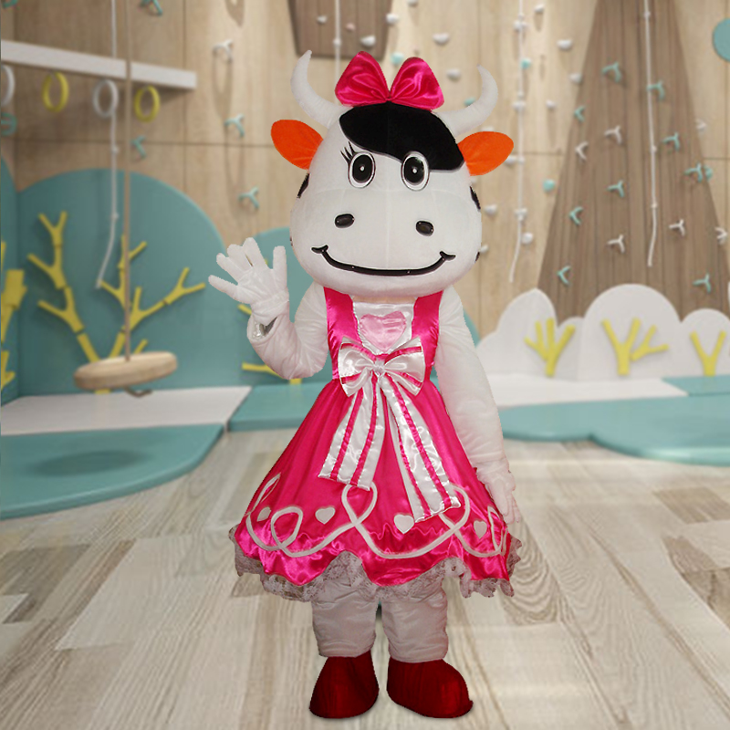 

Mascot doll costume Halloween Cow cartoon Mascot Costume Adult Top Quality alien costume for Carnival Halloween Party Advertising Events, Default color