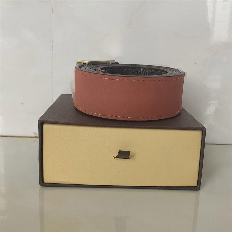 

New High Quality Fashion Belt Men Women Designer Belt Genuine Leather Belts Pants Waist Belts Gold Silver Black Smooth Buckle280q, With box