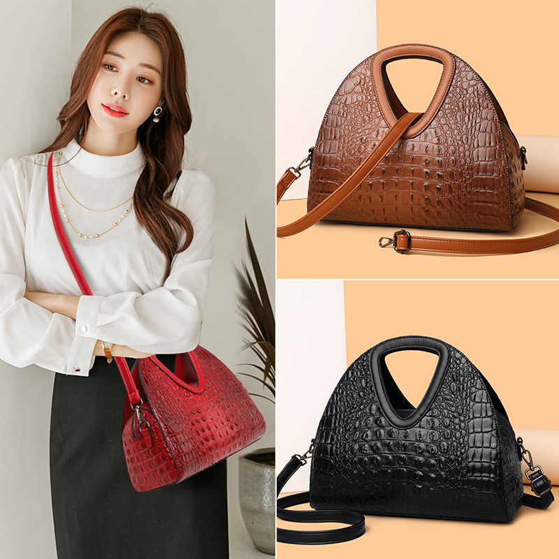 

Genuine Luxury Crocodile Leather Women Handbags Designer Female Shoulder Bag Fashion Brand Ladies Messenger Bags Large Tote Sac, Choose a picture color