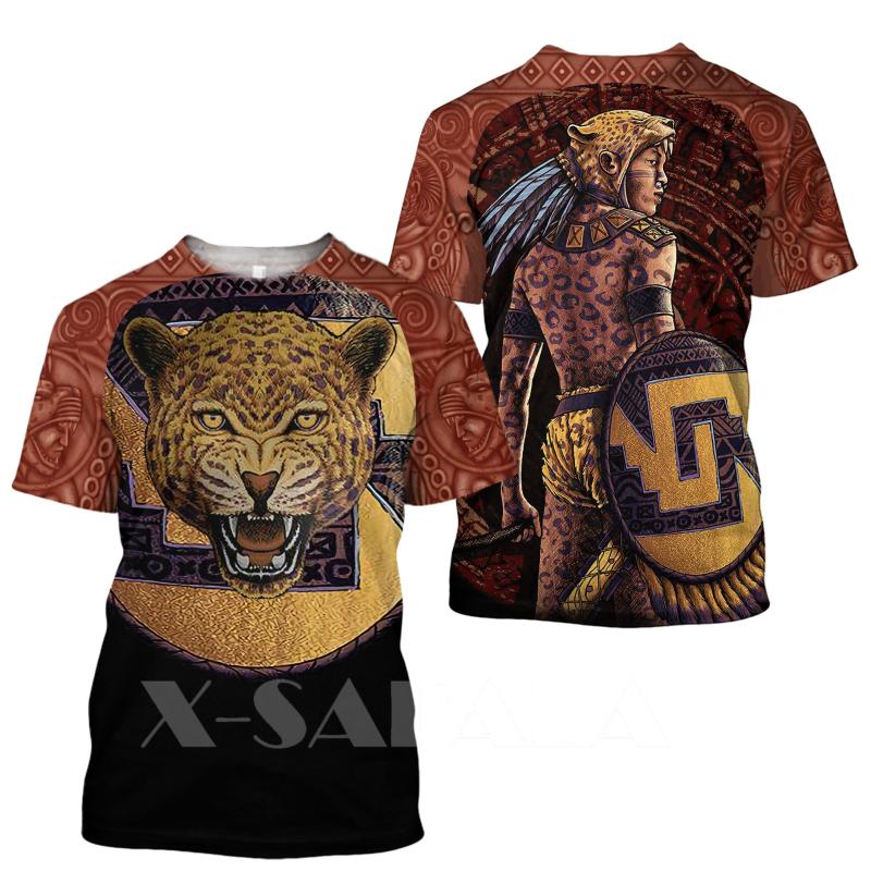 

Men's T-Shirts Gods Of Mesoamerica - Huitzilopochtli Aztec Mexican 3D Printed High Quality Milk Fiber T-shirt Round Neck Men Female Casual T, D193