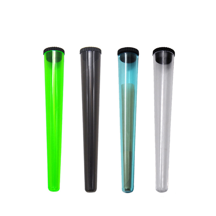 

Tobacco Plastic Doob Tube Stash Jar 115mm Smoking Accessories Pre roll Packaging Plastic Tubes Joint Holder Cones With Lid Hand Cigarette Maker Container Pill Case