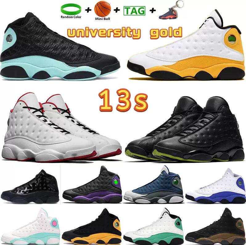 

With Box Top basketball shoes 13 13s university gold Olive cap and gown Houndstooth Starfish Defining Moments Black Cat Flint sports trainers, Shoes (7)