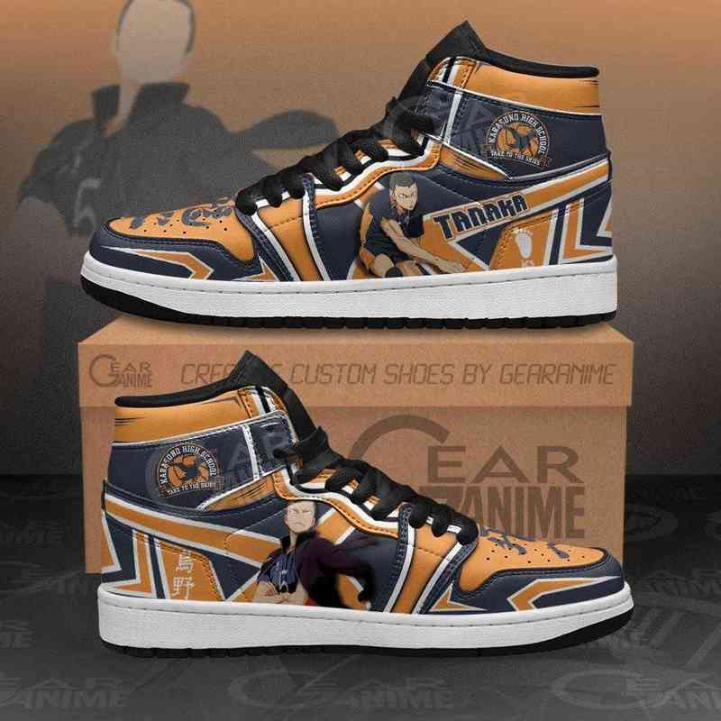 

Karasuno Ryunosuke Tanaka Sneakers Haikyuu Custom Anime Shoes, Others