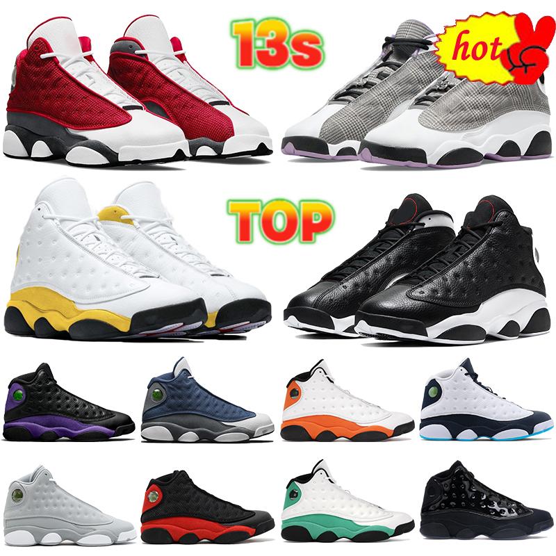 

2022 Top 13 13s Men Women Basketball Shoes Houndstooth University Gold Obsidian Powder Blue Red Flint Reverse He Got Game Sneakers Trainers, 31 shoe box