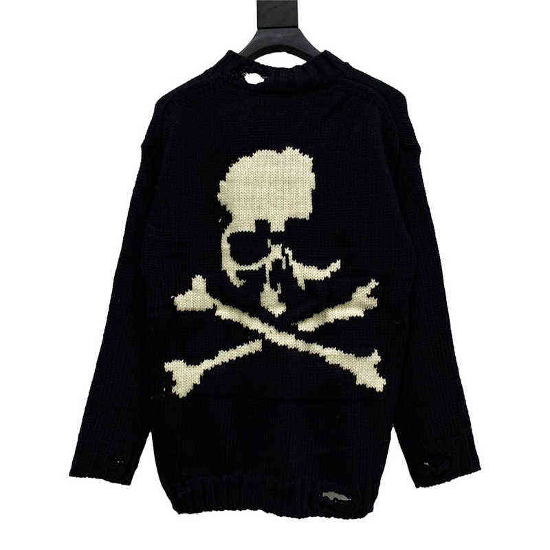 

Broken Hole Mastermind World Sweater Men Women High Quality Skeleton Skull Mastermind MMJ Sweaters
