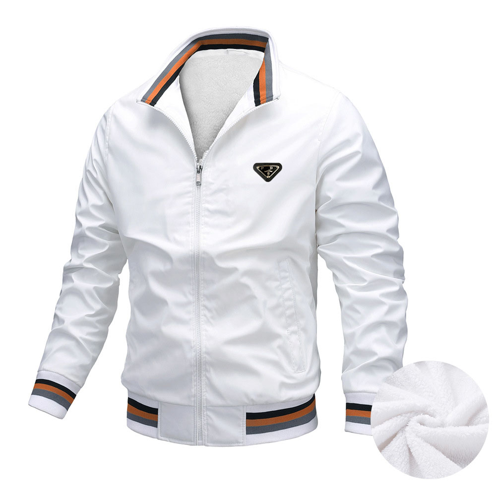 

Men' Jacket Triangle Jackets Three-dimensional Metal Pattern Tech Fleeces High-end Embroidered Jacket Long Sleeve Fashion Bomber Jacket 6 color options, Make up for price