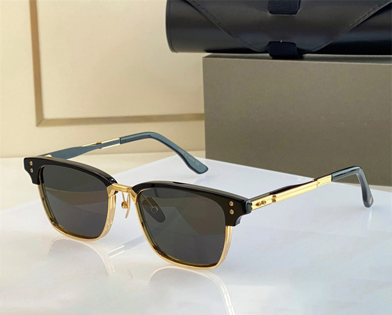 Fashion popular designer mens women sunglasses metal plus plate retro square small frame hip hop trend style sun glasses top quality Anti-Ultravi