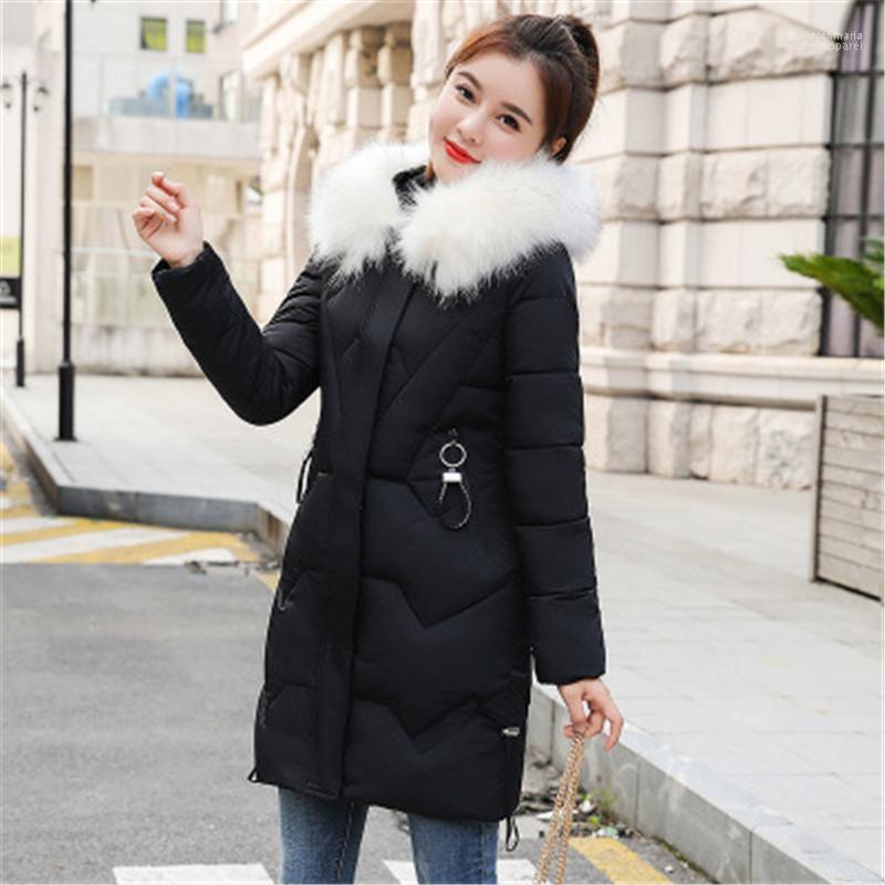 

Fashion Basic Coat Plus Size Solid Jacket Winter Women Casual Chaqueta Mujer Parka Pockets Thick Clothes Casaco Feminino Kare22, Black