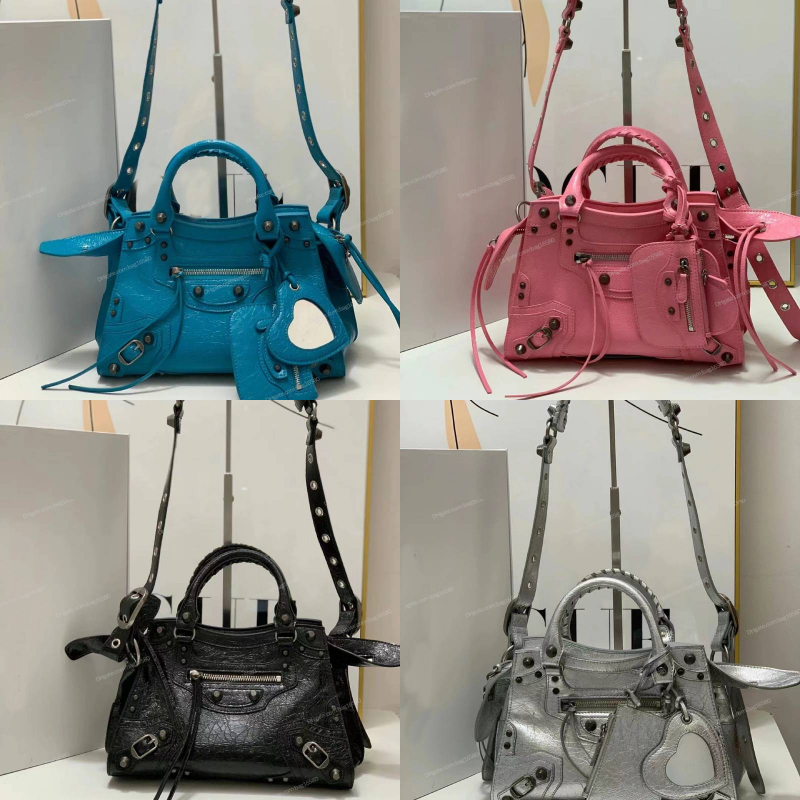 

Luxury Designer Neo Classic Top Handle Bag Women Handbags Crossbody Motorcycle Bags High Quality Tote Genuine Leather Fashion Shoulder Trend Ladies Purses, Box