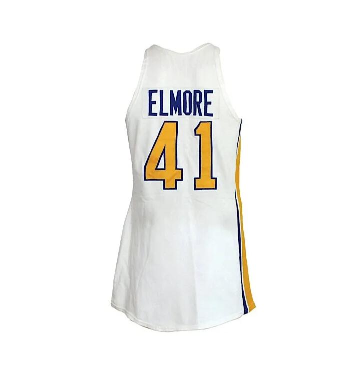 Maillot de basket-ball cousu Len Elmore Mitchell Ness 1974-75 Maillots rétro Mesh Hardwoods Classics Hommes Femmes Jeunesse S-6XL