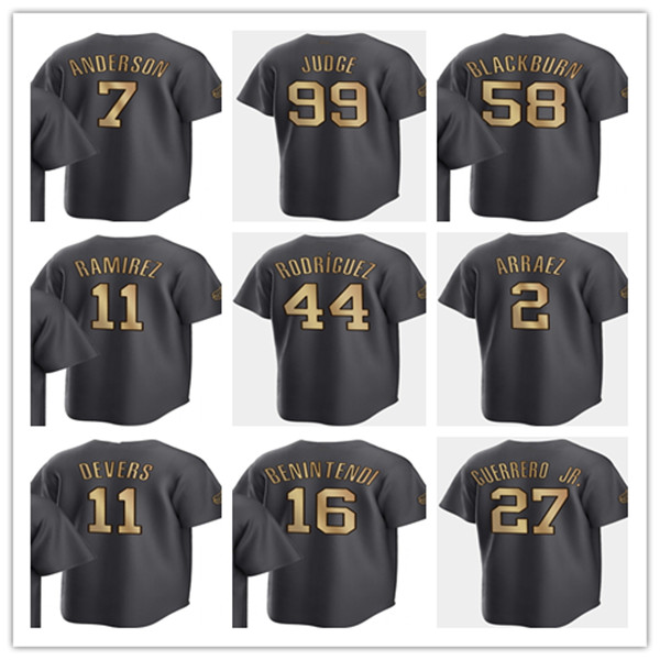 

2022 American League All-Star Baseball Jersey Shohei Ohtani Yordan Alvarez Xander Bogaerts Giancarlo Stanton Aaron Judge Cedric Mullins George Springer Murphy 4XL, As pic