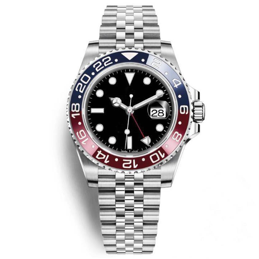 

Mens dual time zone automatic mechanical watch 40mm stainless steel gyro fashion ceramic mens luminous waterproof watch 30M246v, Logistics price difference in remote cou