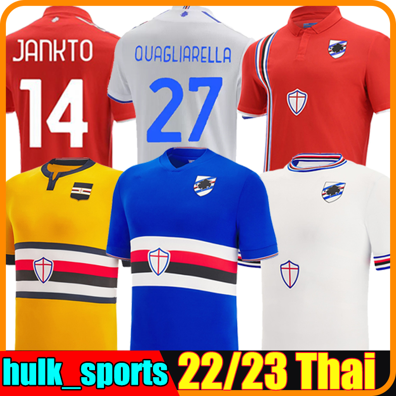 

22/23 UC Sampdoria soccer jersey home SESY THIRD 2021 2022 2023 Murillo Linetty Jankto Yoshida Maroni Gabbiadini QUAGLIARELLA BERESZYNSKI CAPUTO football shirts, Sangpuduoliya 21-22 away