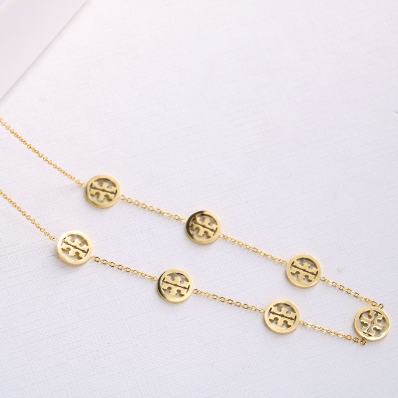 

Elegant Design Circle Pendant Necklace 18K Gold Stainless Steel Necklaces Jewelry for Women Gift
