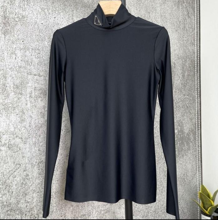 

Fall 2021 Fashion Paris Women' t Shirt top designer High-end triangle iron Label correct edition P&R#D custom fabric high stretch, Customize