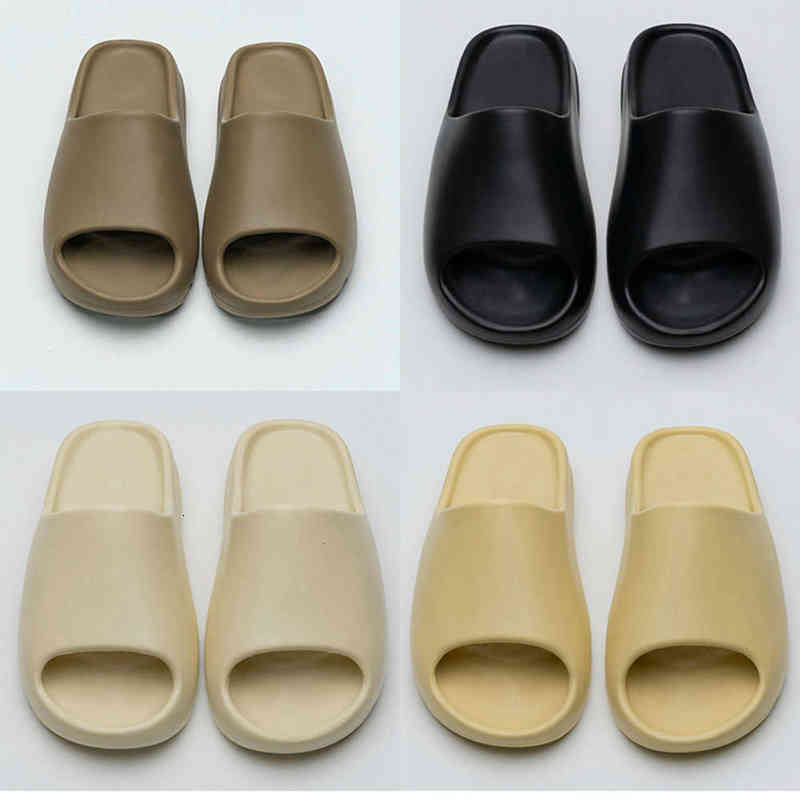 

TopSportMarket Slides Slippers Men Women Desert Sand Black Rubber Bone White Core Brown Enfora Blue Orange Resin Slide 1 Runner Moon, Dark brown