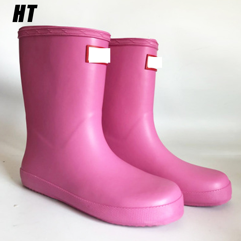 Arrivée bébé filles garçons imperméables Bottes de pluie printemps automne hiver enfants chaussures imperméables rose jaune pvc en caoutchouc rai