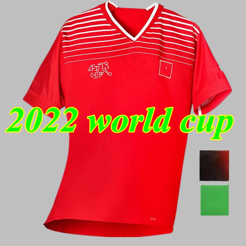 2021 2022 2023 Coupe d'Europe Suisse Jersey de football 21/22/23 à l'extérieur Xhaha Akanji Zakaria Rodriguez Elvedi Maillots de Football Shirt M