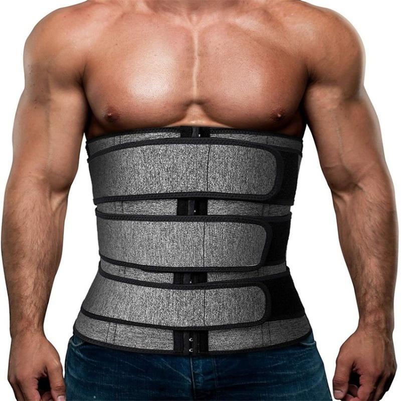 Men's Body Shapers Fat Burner Mens Waist Corset Slimming Sauna Trimmer Belt Sweating Belly Chest Abdominal Binder Reductive Girdle ShaperMen