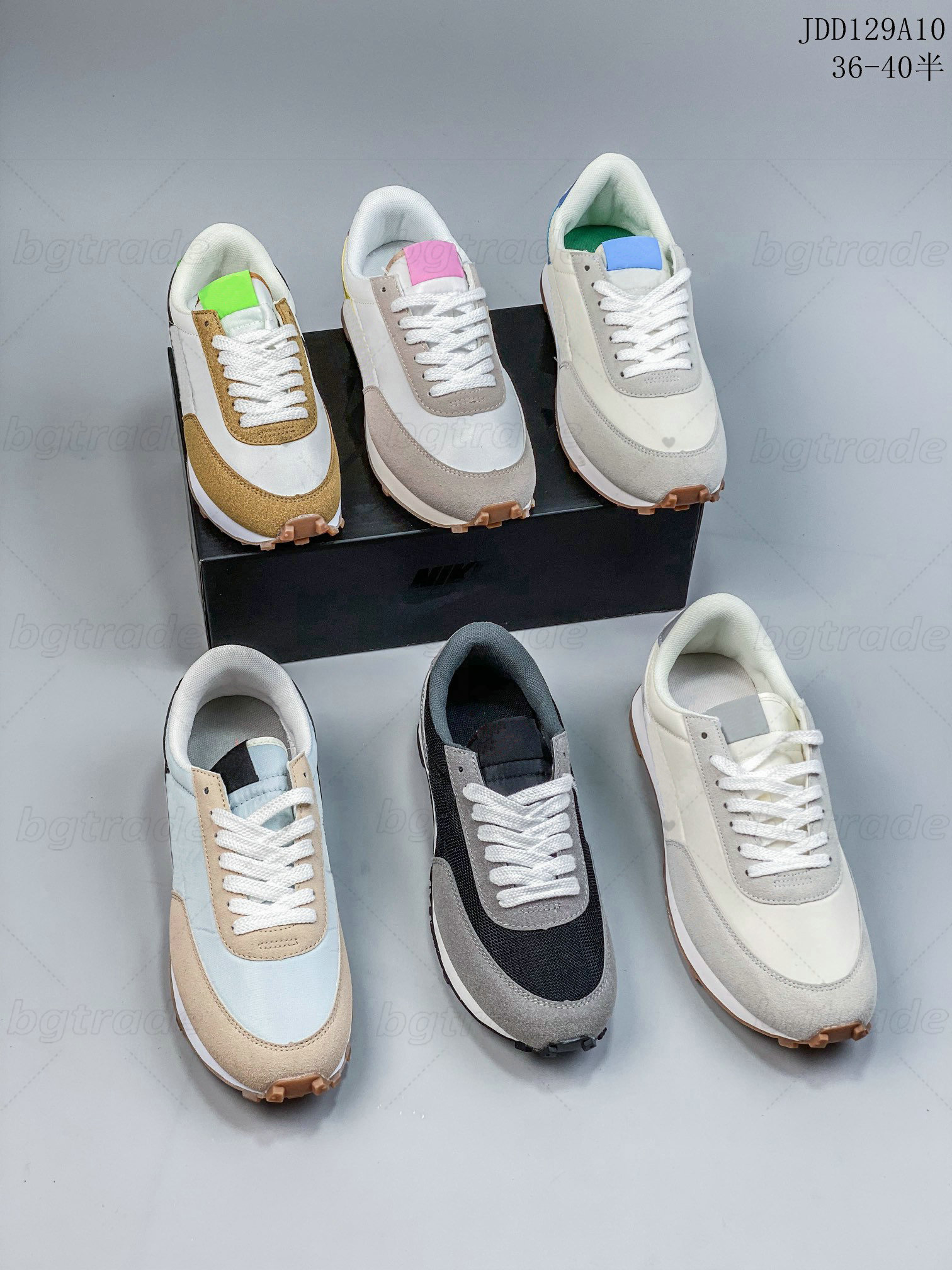 

Summer Breathable Running Shoes Mesh LDWAFFLE Black Blue Yellow Grey Contrast Color Men Women Trainers Designer Casual Sports Sneakers Size 36-44