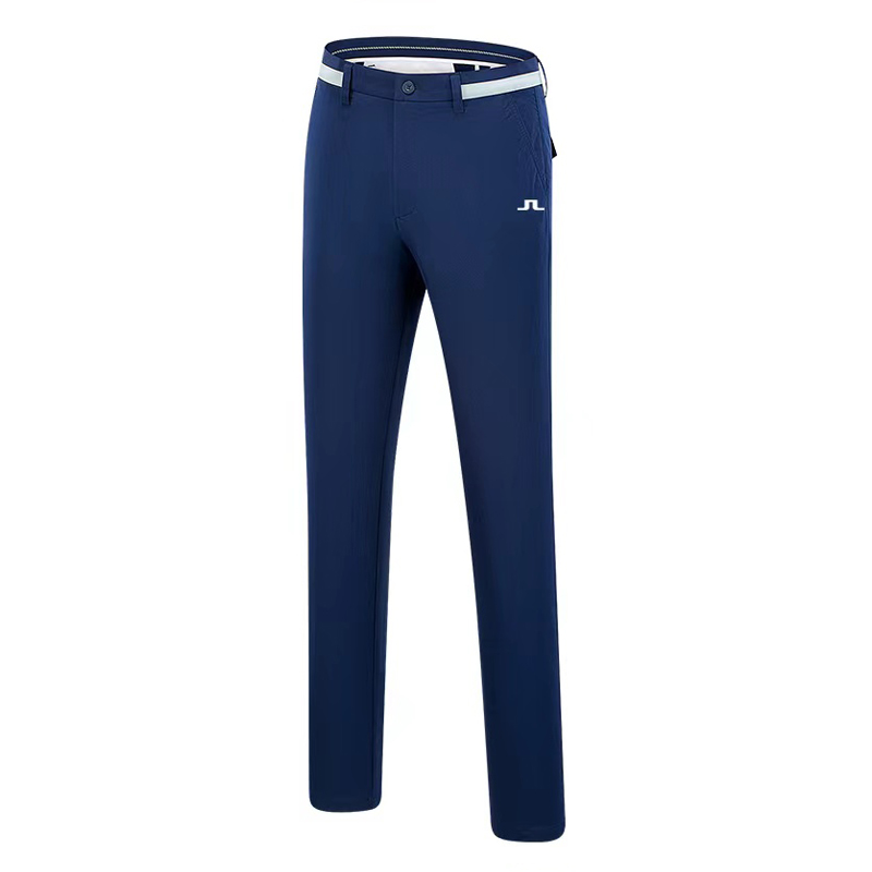 

Summer Golf Clothing Men Golf Pants Solid Color Quick-Drying Breathable Fashion Casual Outdoor Sports Trousers, Blue