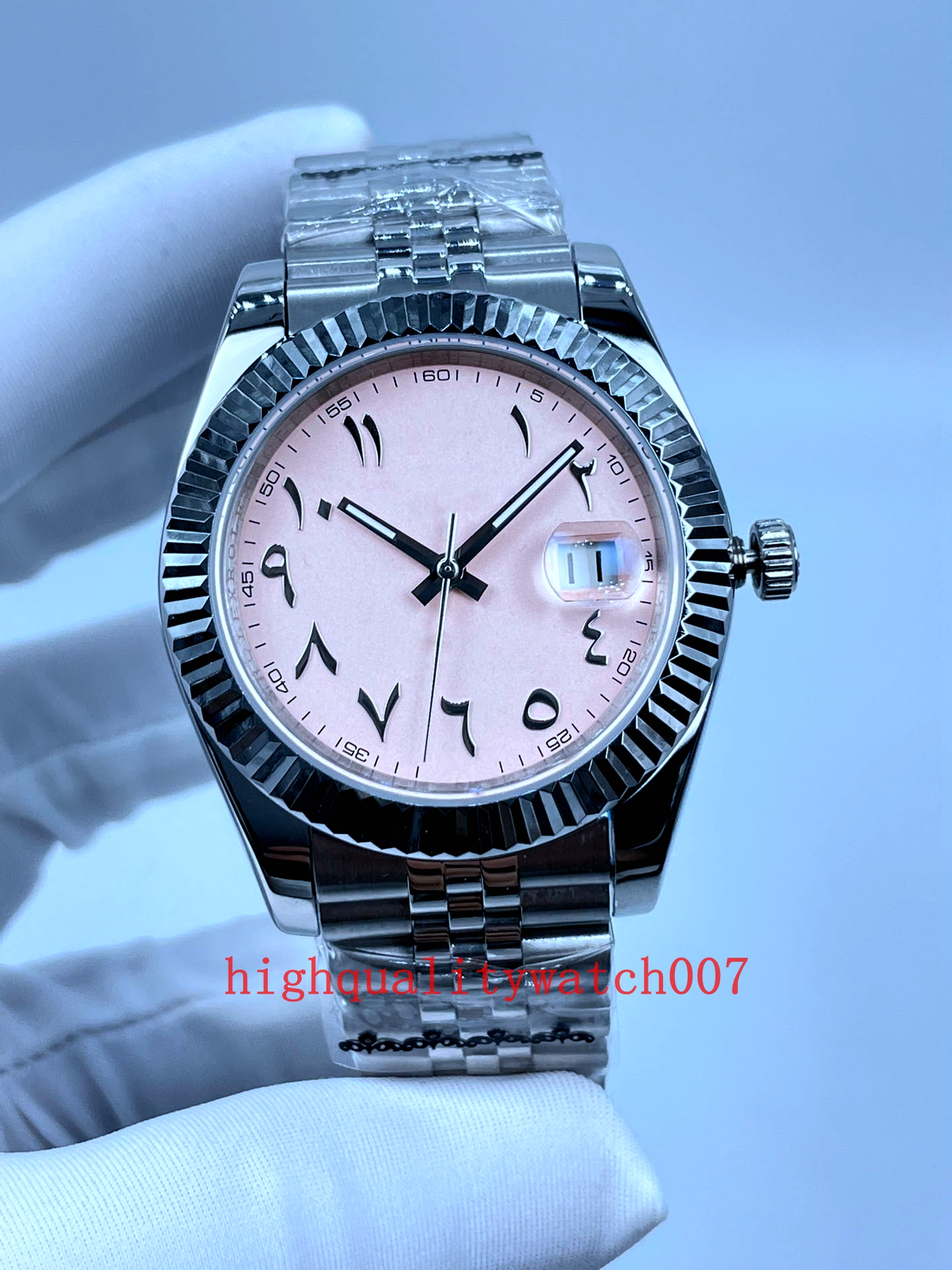 original Box high-quality Watch New Version Men's 41mm Arabic numeral Blue Yellow Dial ETA Movement Automatic Movement 316L Mens good qualit