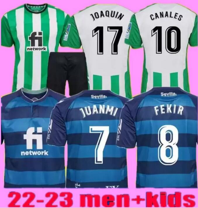 

22 23 Real Betis home away Soccer Jerseys JUANMI B.IGLESIAS 2022 2023 JOAQUIN CANALES FEKIR ALEX MORENO WILLIAN J. Mens kids kit Football Shirt A