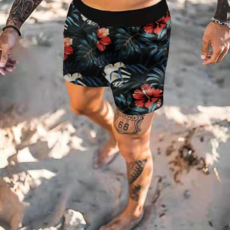 New Style Men's Swimwear Swimming Trunks Beach Short Summer Male Athletic Running Gym Shorts Brief Board Shorts Luxury Brand pantalones Boxe-image-766329887