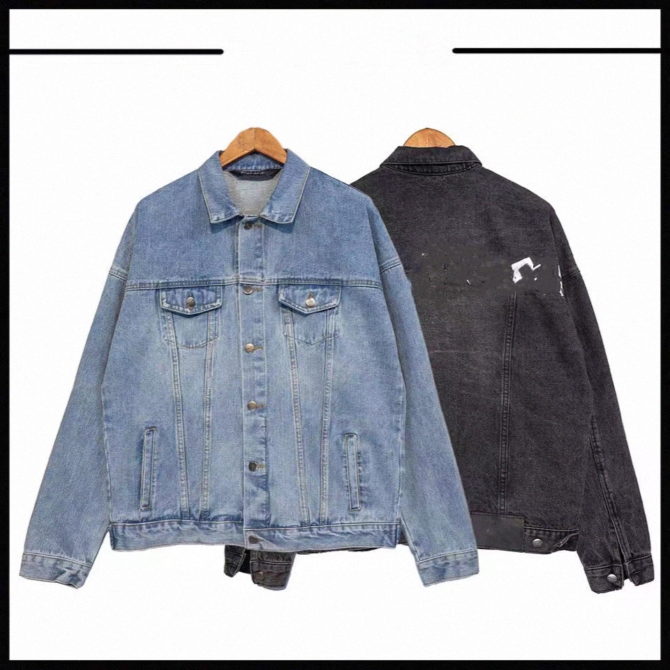 

Mens palm Denim Jacket Famous Men Women palmss Coat Quality Casual bear designer Coats Black Blue PA Mans Jackets Stylist angles Outwear Asian size -XL, I need look other product