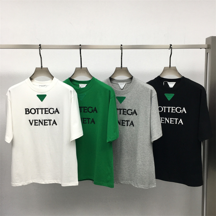 

2022 New Summer Fashion Luxury designer T Shirt Men Women O-Neck Short Sleeve T-Shirts green chain Top Cotton Tee bv Loose couple Clothing, A5 high quality
