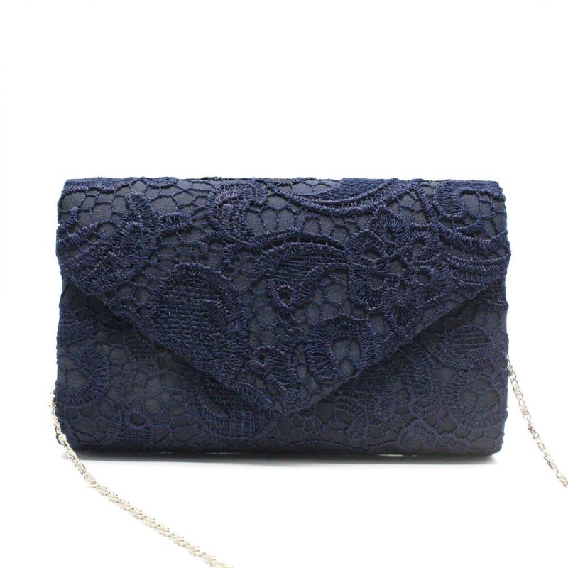 

Evening Bags Women Lady Elegant Dinner Bag Party Wedding Chain Clutch Shoulder, Black