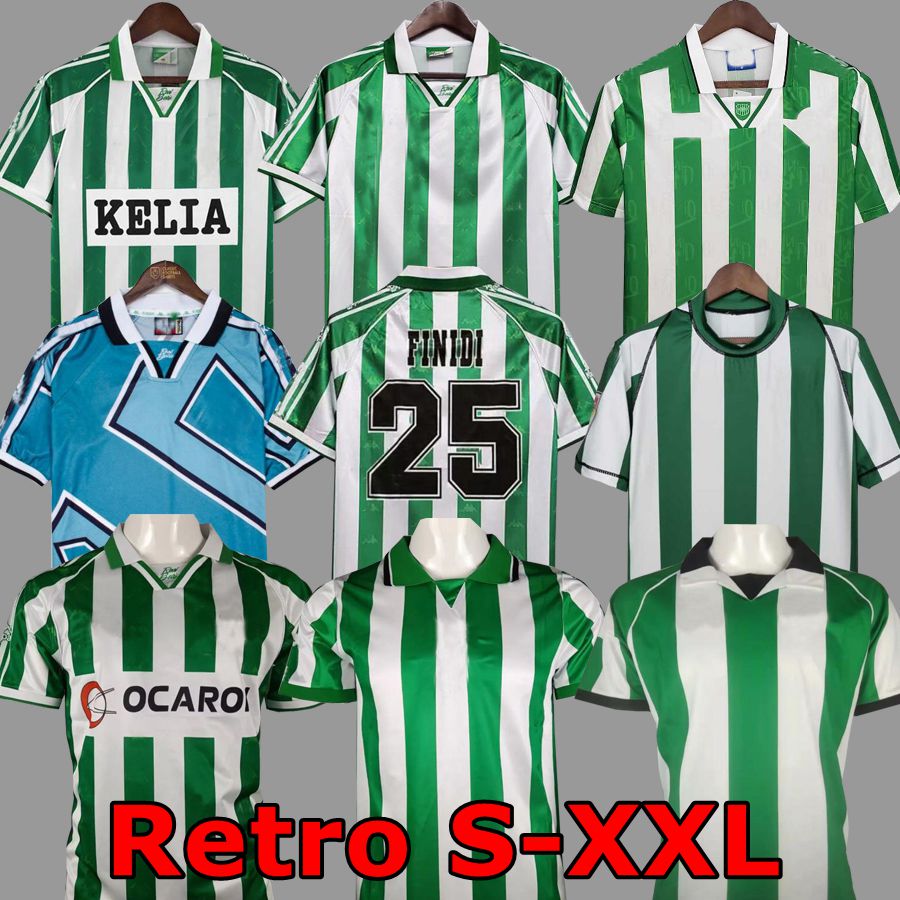 

1976 1977 1993 1994 1995 1996 1997 1998 2002 2003 2004 soccer Jerseys Retro REAL 76 77 94 95 96 97 98 02 03 04 classic vintage football shirt ALFONSO BETIS JOAQUIN DENILSON, 21 22 away jersey