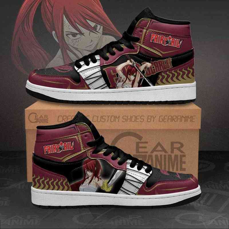 

Erza Scarlet Sneakers Fairy Tail Anime Shoes, Others