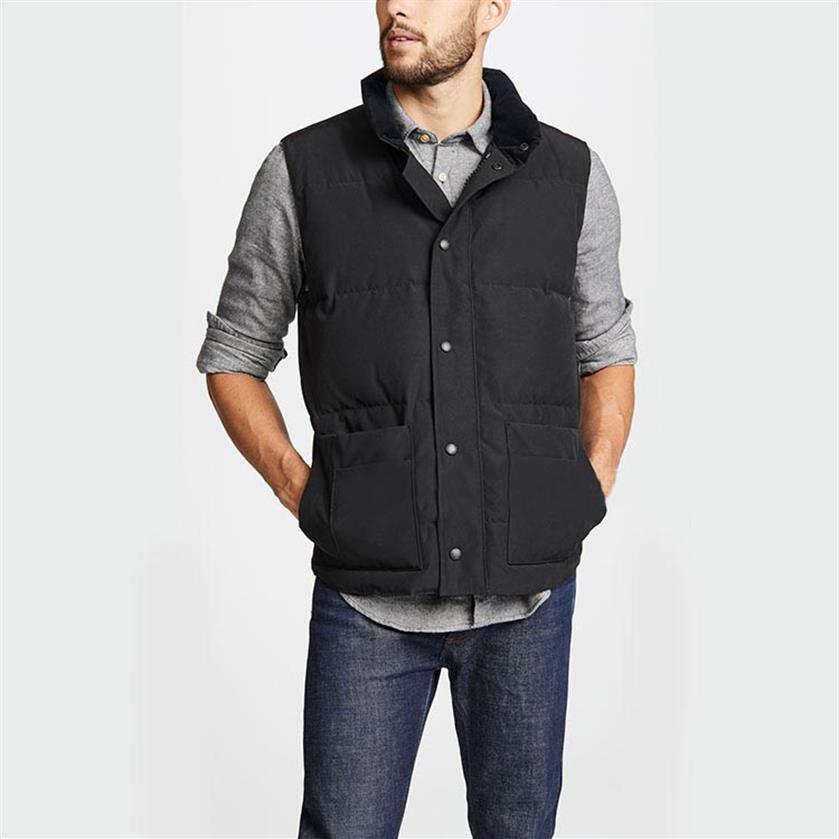winter warm Canadas Goose Mens Womens Designers Down Vests Downs Jackets Gilet hommes luxury bodywarmer manteau Black label high q267Z