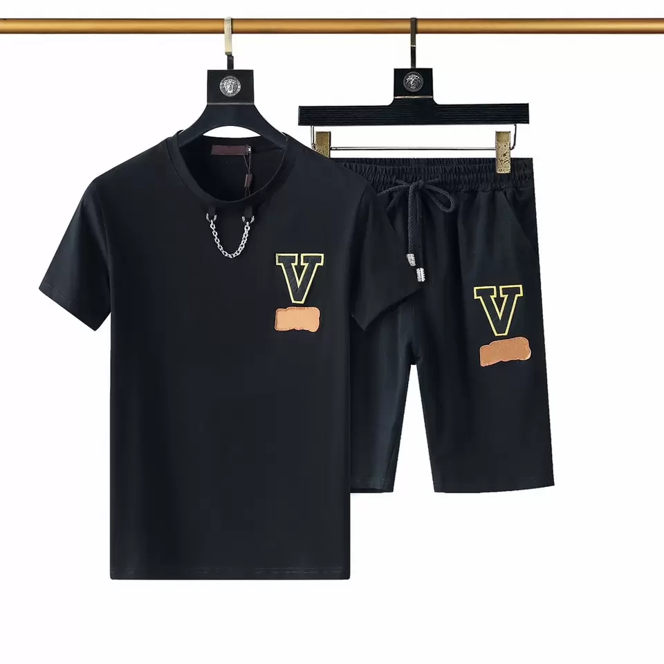 

2022 Mens tracksuits Summer tracksuits mens designer sportswear tracksuit running letters Slim clothing track suits casual sports short-sleeved size M-XXXL