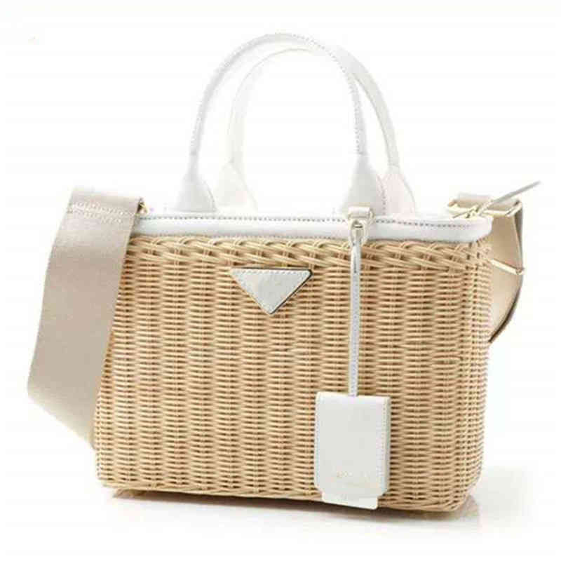 

Beach Bags Style Rattan Woven Bag Fashion Hand Women's Seaside Holiday 220301, Red
