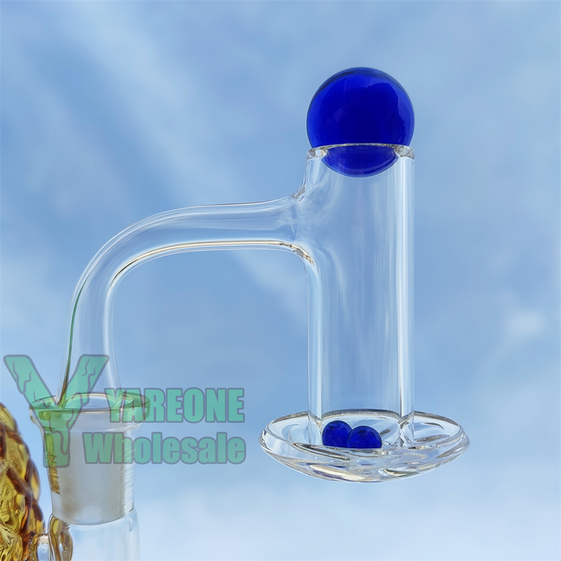 

Long Barrel Deep Bucket Blender Quartz Banger 64mm Smoking Glass Marble Set Full Weld Beveled Edge YAREONE 45 90 Degree Male Dab Nails 14mm 10mm with Ruby Pearls Set