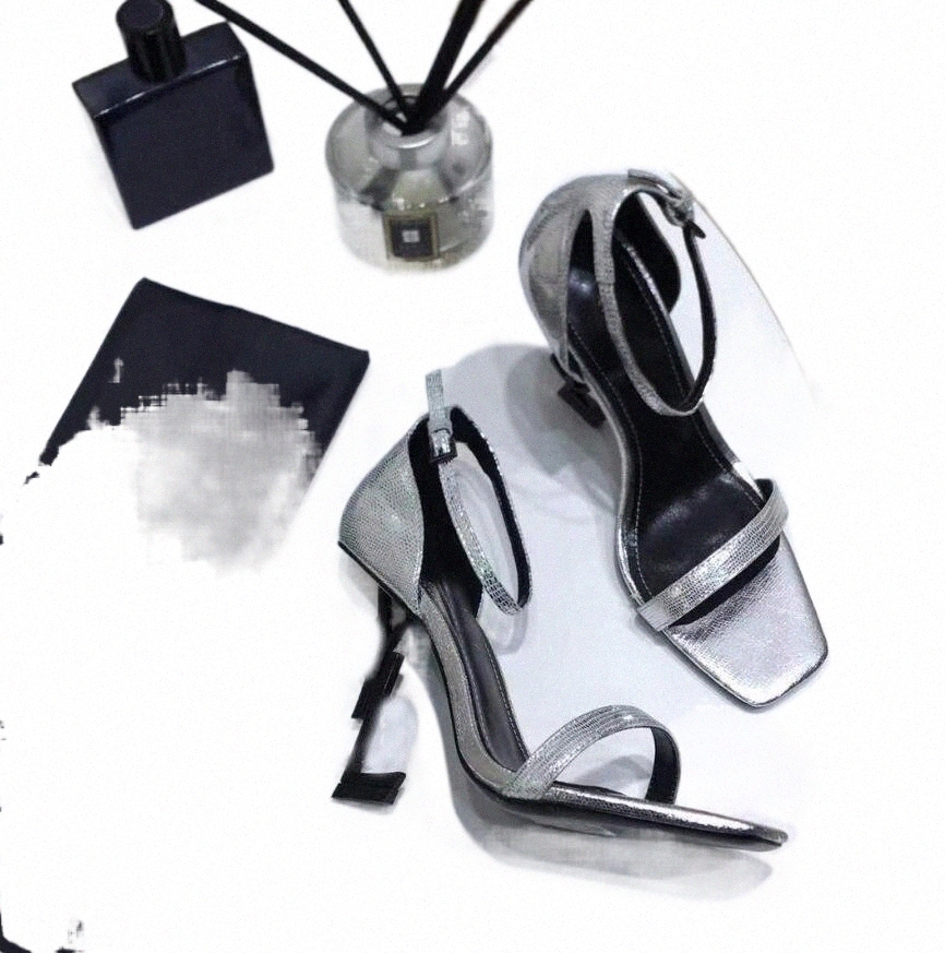 Designer de luxe femmes chaussures habillées OPYUM chaussure en cuir véritable talons hauts talon en métal sangles de cheville réglables mode déc